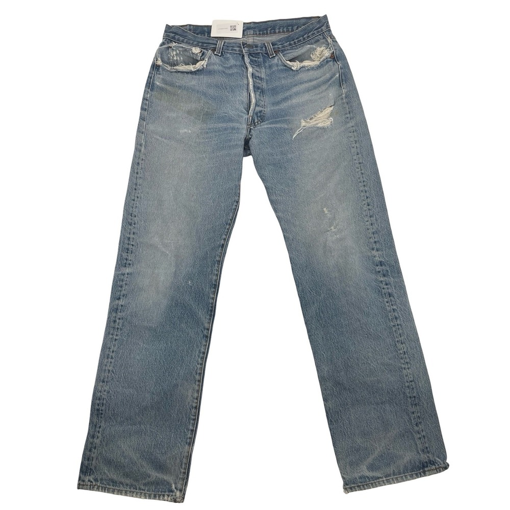 Levi's Women's Jeans 501 Straight Light Wash Cotton Vintage 90s 34x34